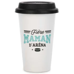 Ceramic Mugs|Message Mugs>Ma Caféine Arena Proud Mom Takeaway Cup