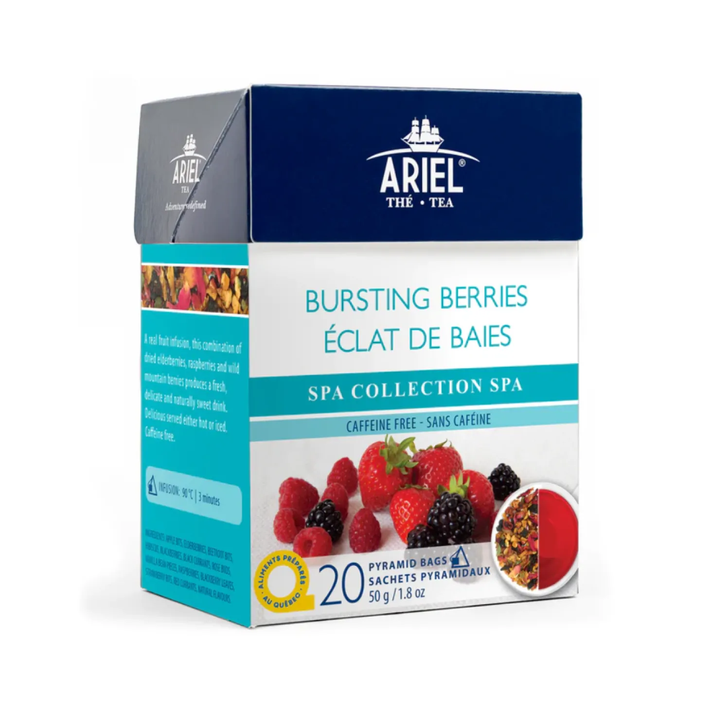 Herbal Teas|Caffeine Free>Ma Caféine Ariel | Berry Burst Spa Herbal Tea - 20 sachets