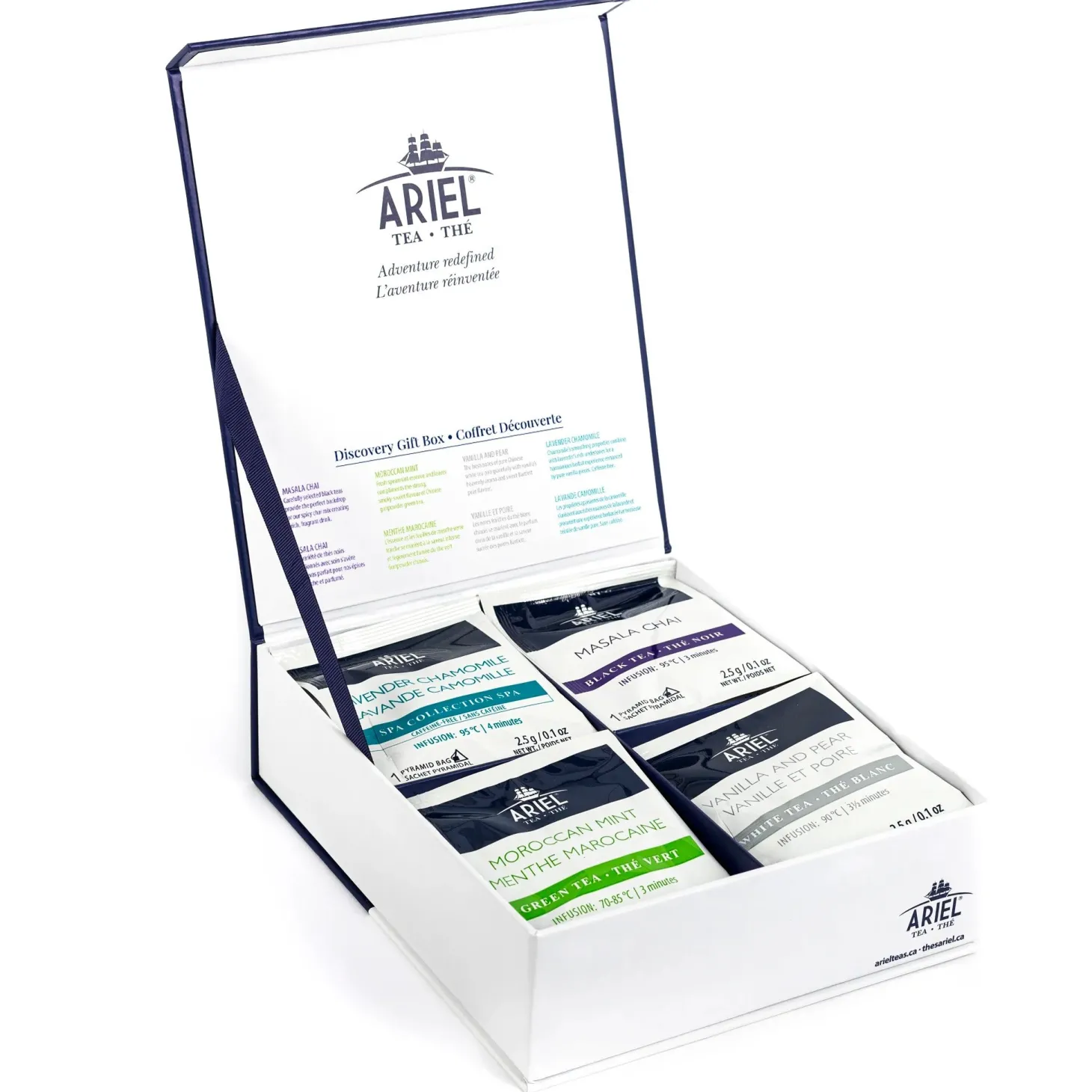Hostess Gifts|Herbal Teas>Ma Caféine Ariel | Discovery Collection Box 28 tea and herbal tea bags
