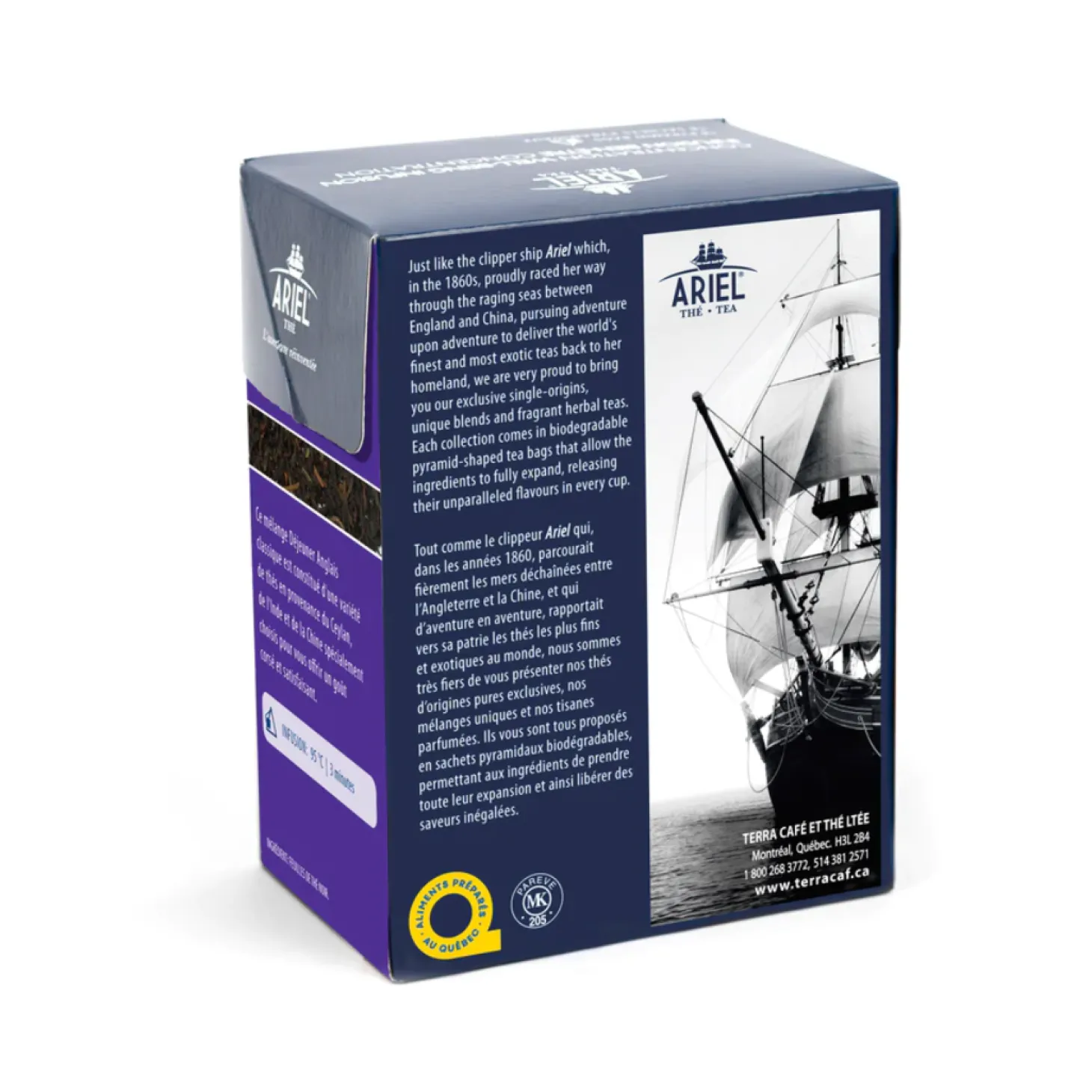 Black Teas|In Bag>Ma Caféine Ariel | English Breakfast Black Tea - 20 bags