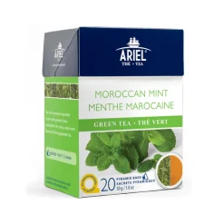 Green Teas|In Bag>Ma Caféine Ariel | Moroccan Mint Green Tea - 20 bags