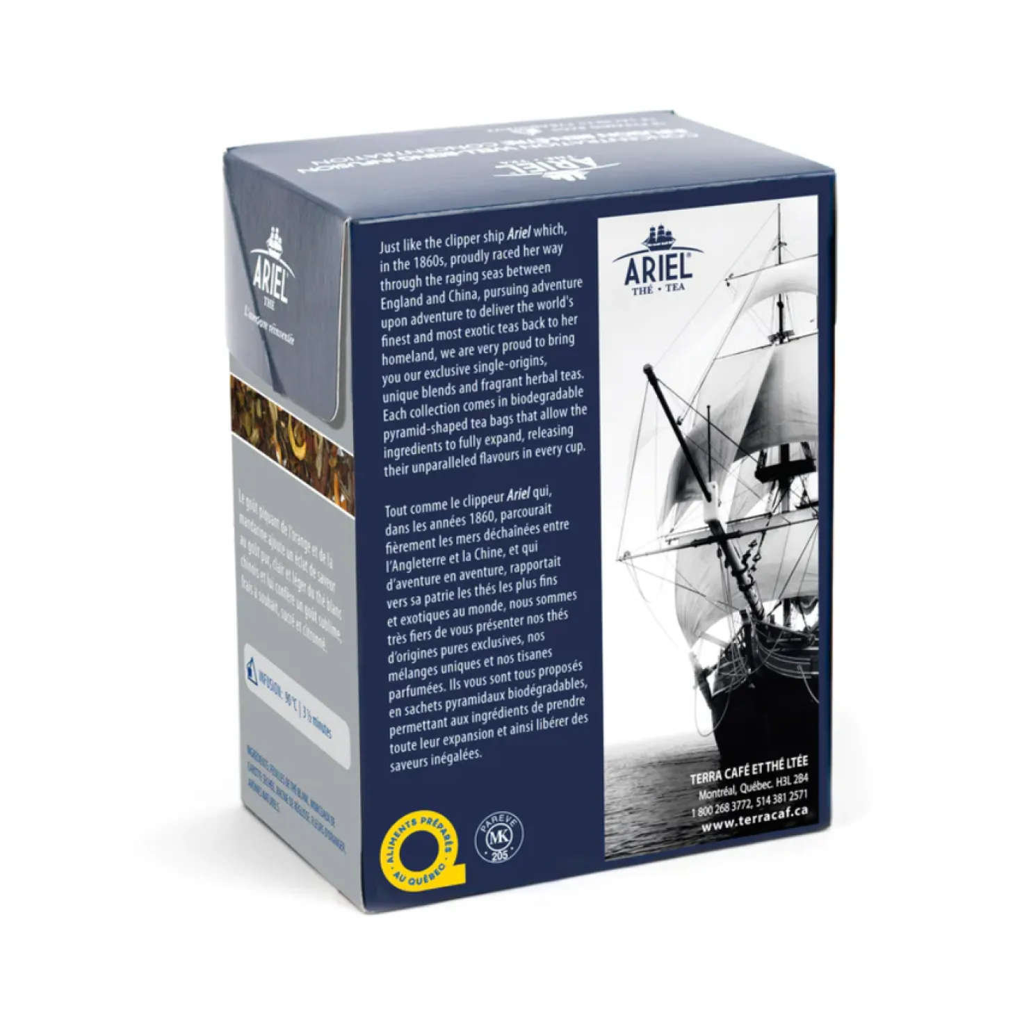 White Teas|In Bag>Ma Caféine Ariel | Orange Mandarin White Tea - 18 bags
