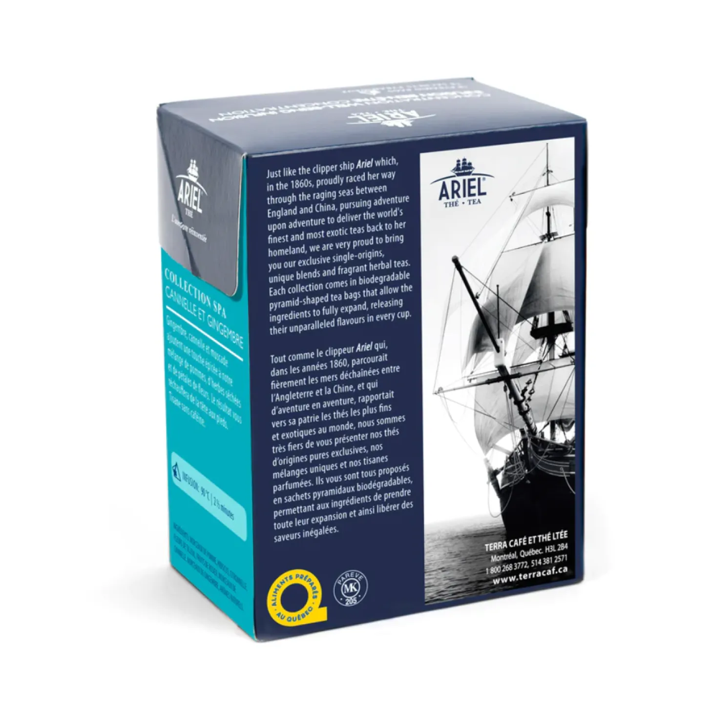 Herbal Teas|In Bag>Ma Caféine Ariel | Spa Cinnamon Ginger Herbal Tea - 20 sachets