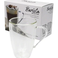 Double Wall Cups|Glasses And Cups>Ma Caféine Barista | Double Walled Café Latte Glasses - Set of 2