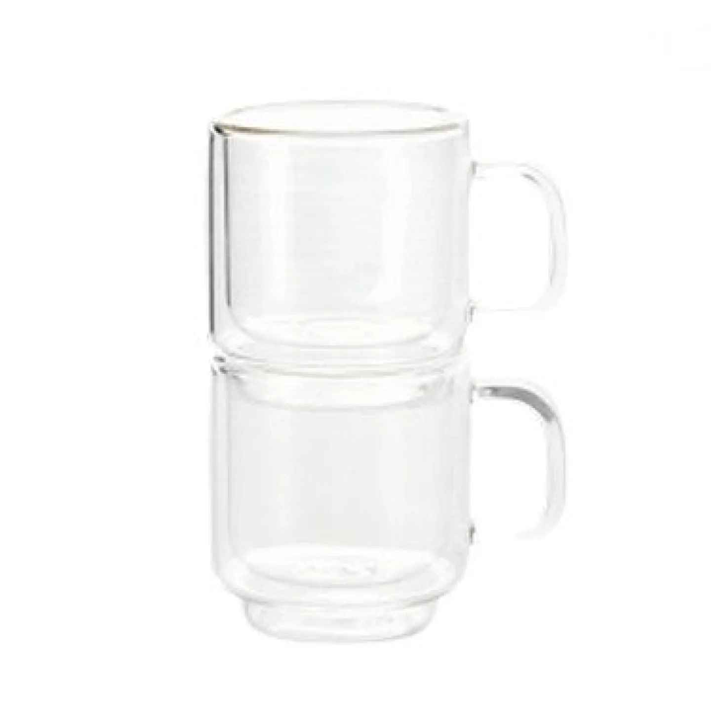 Double Wall Cups|Glasses And Cups>Ma Caféine Barista | Stackable cappuccino cups - Set of 2