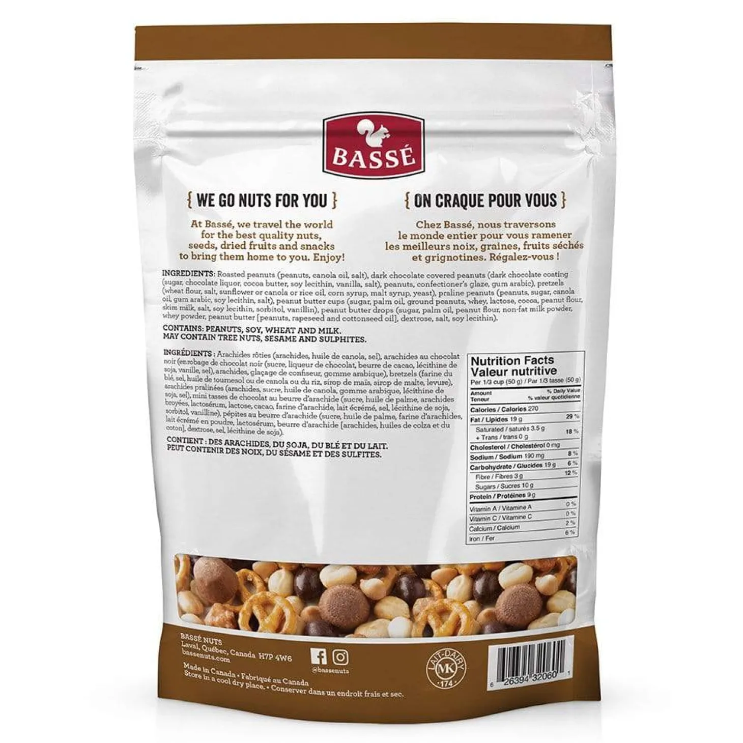 Food & Snacks|Quebec Products>Ma Caféine Basse | Peanut Amateur Mix - 600 gr