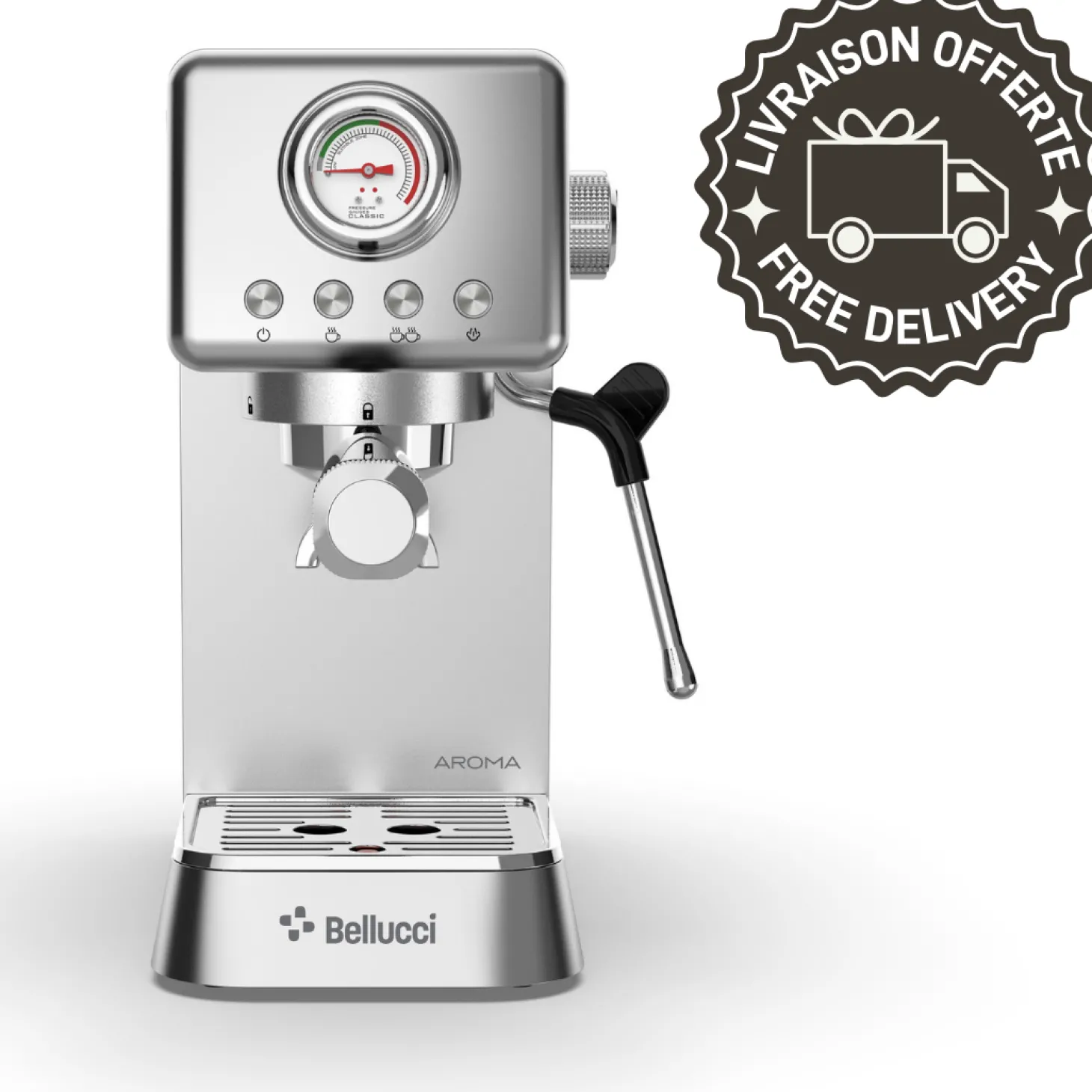 Bellucci|Manual>Ma Caféine Bellucci | Aroma compact semi-automatic manual coffee machine