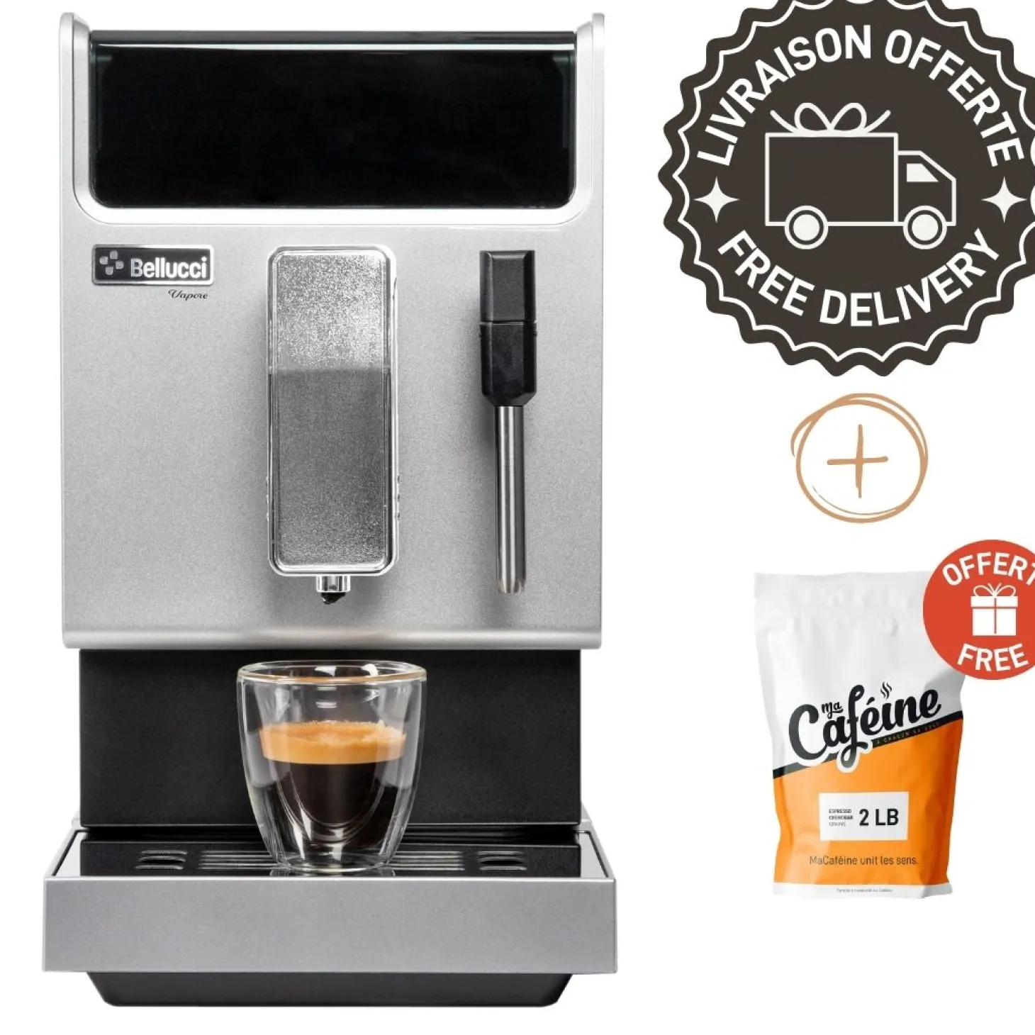 Bellucci|Automatic>Ma Caféine Bellucci | Slim Vapore automatic espresso machine