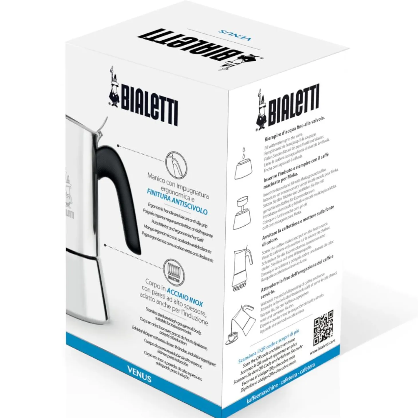 Italian Percolator>Ma Caféine Bialetti | Venus Italian coffee maker 4 cups - 170ml