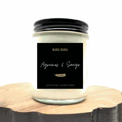 Quebec Products|I Am Candles>Ma Caféine Buku Buku | Citrus and Sage - soy candle