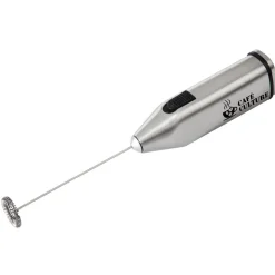 Milk Frother>Ma Caféine Café Culture | Chrome electronic manual milk frother