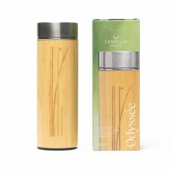 Bamboo Mugs|Camping>Ma Caféine Camellia Sinensis | Bamboo Porcelain Tea Bottle