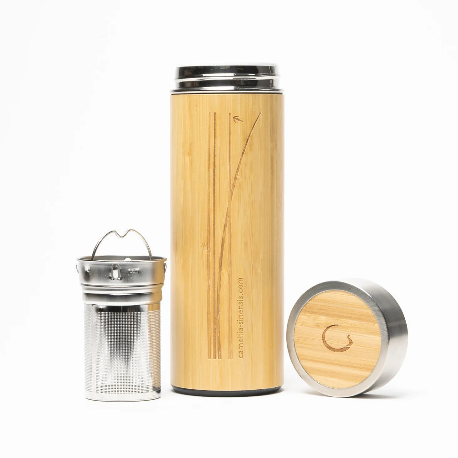 Bamboo Mugs|Camping>Ma Caféine Camellia Sinensis | Bamboo Porcelain Tea Bottle