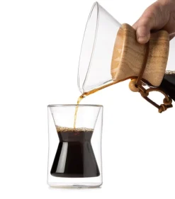 Glasses And Cups>Ma Caféine Chemex | Double wall glass mug without handle