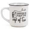 Ceramic Mugs|Message Mugs>Ma Caféine Coffee is not my cup of tea mug