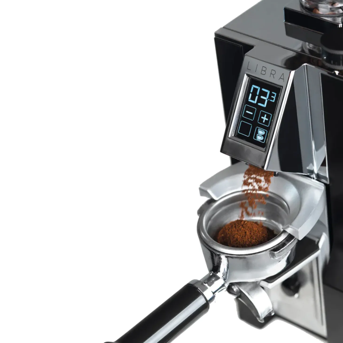 Automatics>Ma Caféine Eureka | Mignon Libra grinder with integrated scale and funnel
