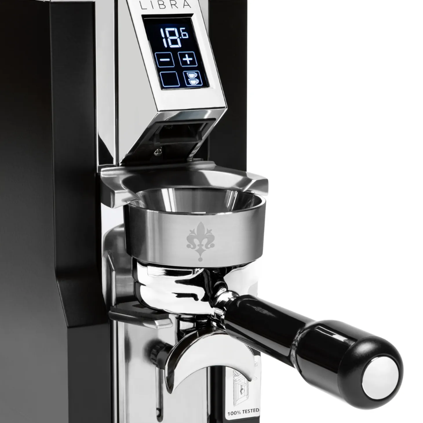 Automatics>Ma Caféine Eureka | Mignon Libra grinder with integrated scale and funnel