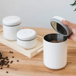 Preservation|Preservation>Ma Caféine Fellow | Matte white Atmos coffee container 1.2L