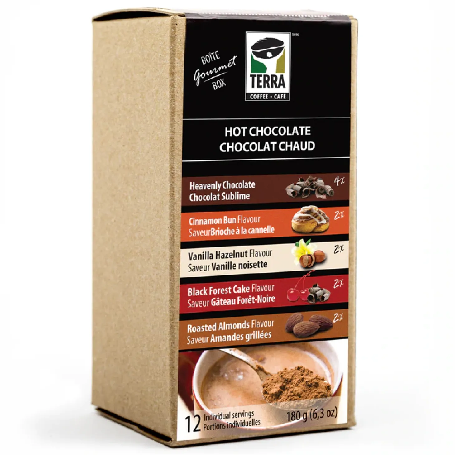 Hot Chocolates|Chocolate>Ma Caféine Gourmet Hot Chocolate Box - 12 sachets