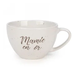 Ceramic Mugs|Message Mugs>Ma Caféine Granny Gold Bowl 17oz