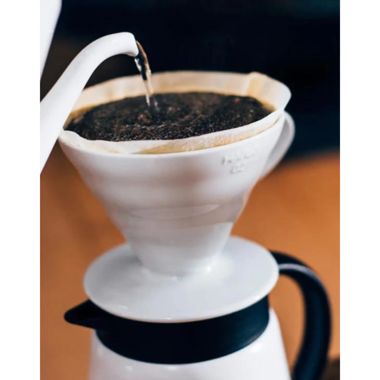 Manual Infusions>Ma Caféine Hario | V60-02 white ceramic