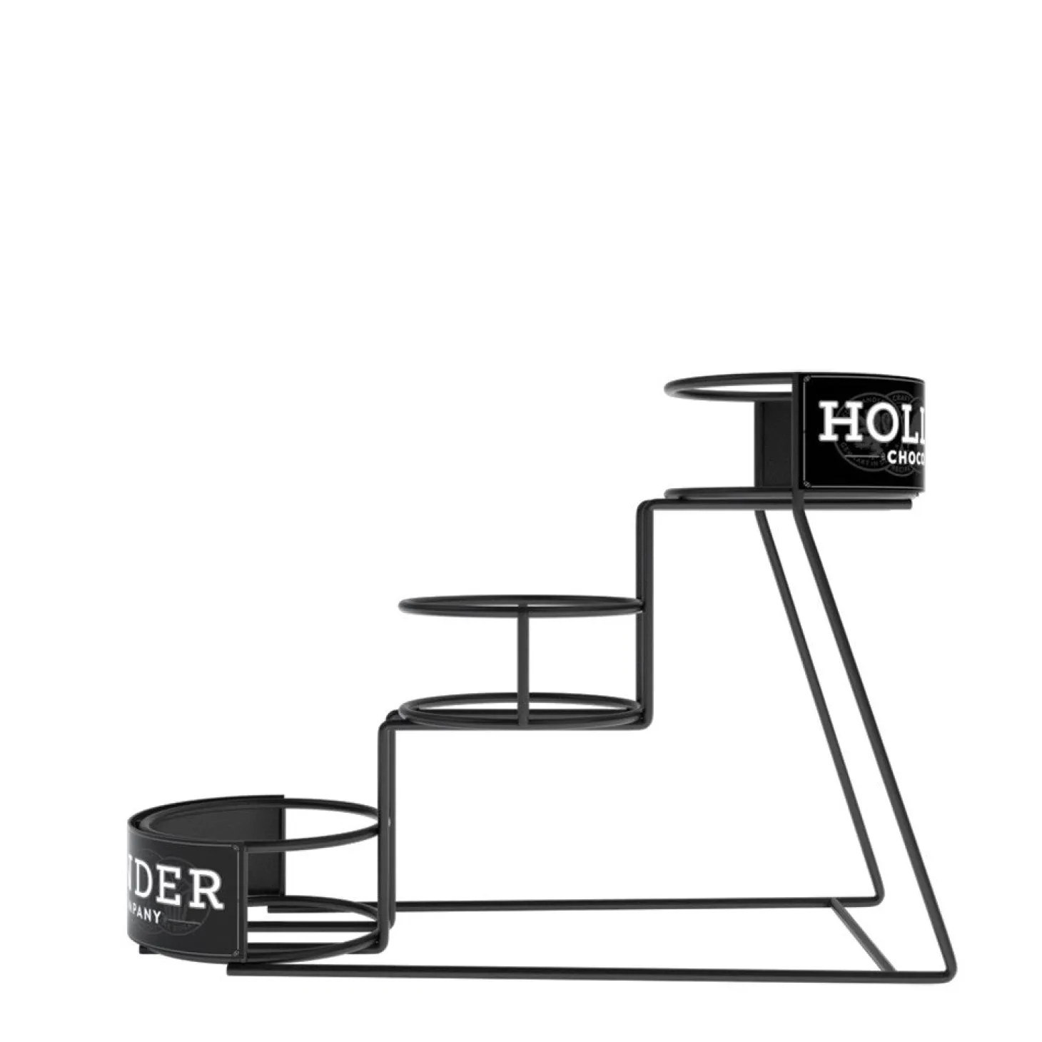 Flavored Syrups & Sauces>Ma Caféine Hollander | Metal storage for three sauces 64 oz