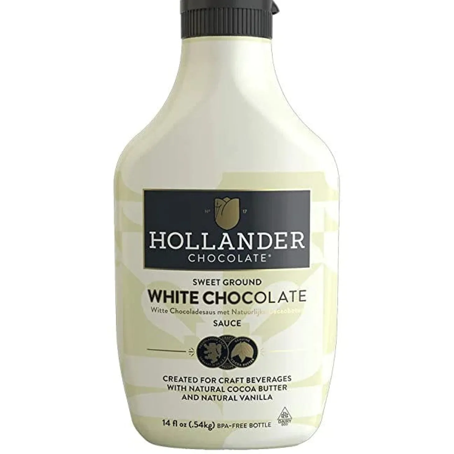 Flavored Syrups & Sauces|Hot Chocolates>Ma Caféine Hollander | White Chocolate Sauce - 540 gr