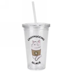 Glasses And Cups|Travel Mugs>Ma Caféine Iced Cappuccino Cup with Straw