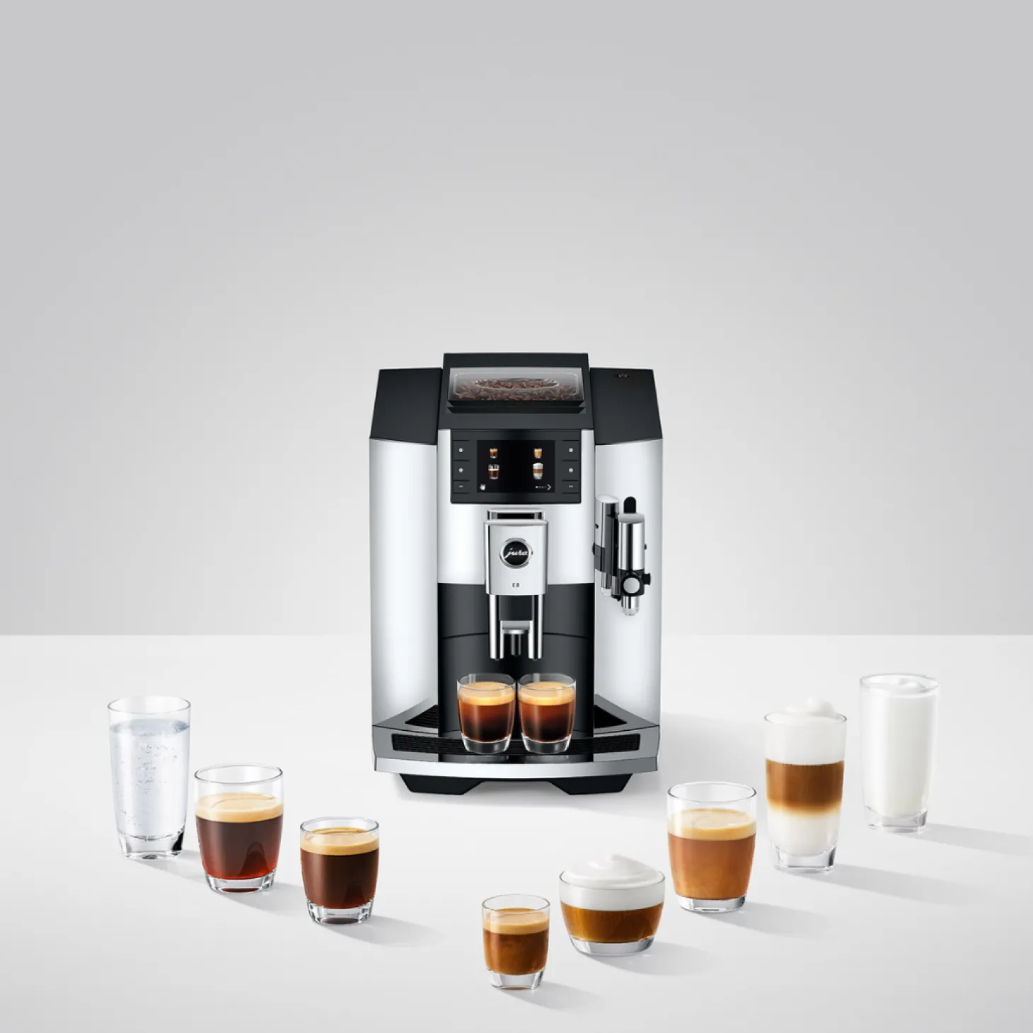 Jura|Automatic>Ma Caféine Jura | E8 Chrome *New 2024 model*