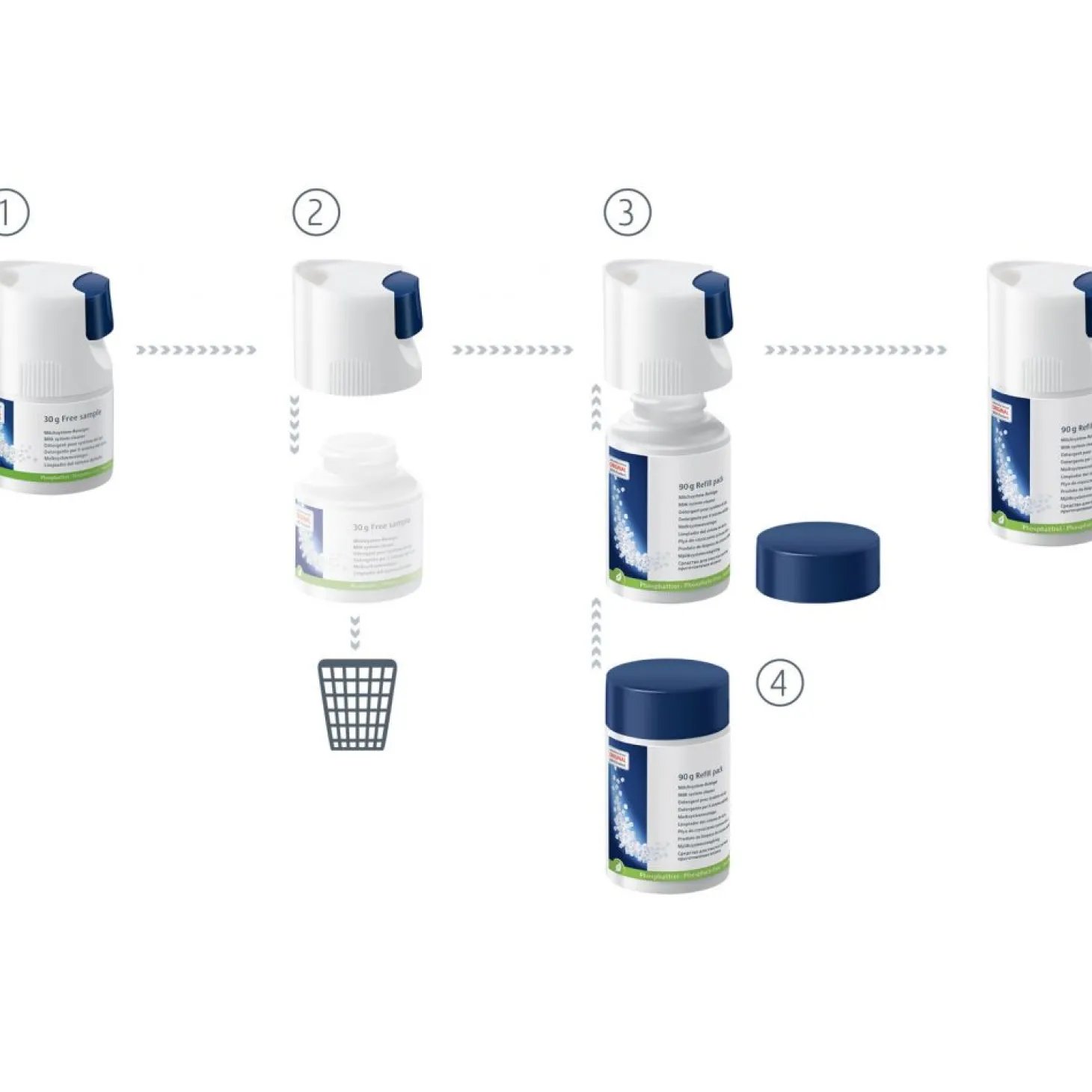 Machine Maintenance>Ma Caféine Jura | Milk cleaner in tablets for milk system 90gr
