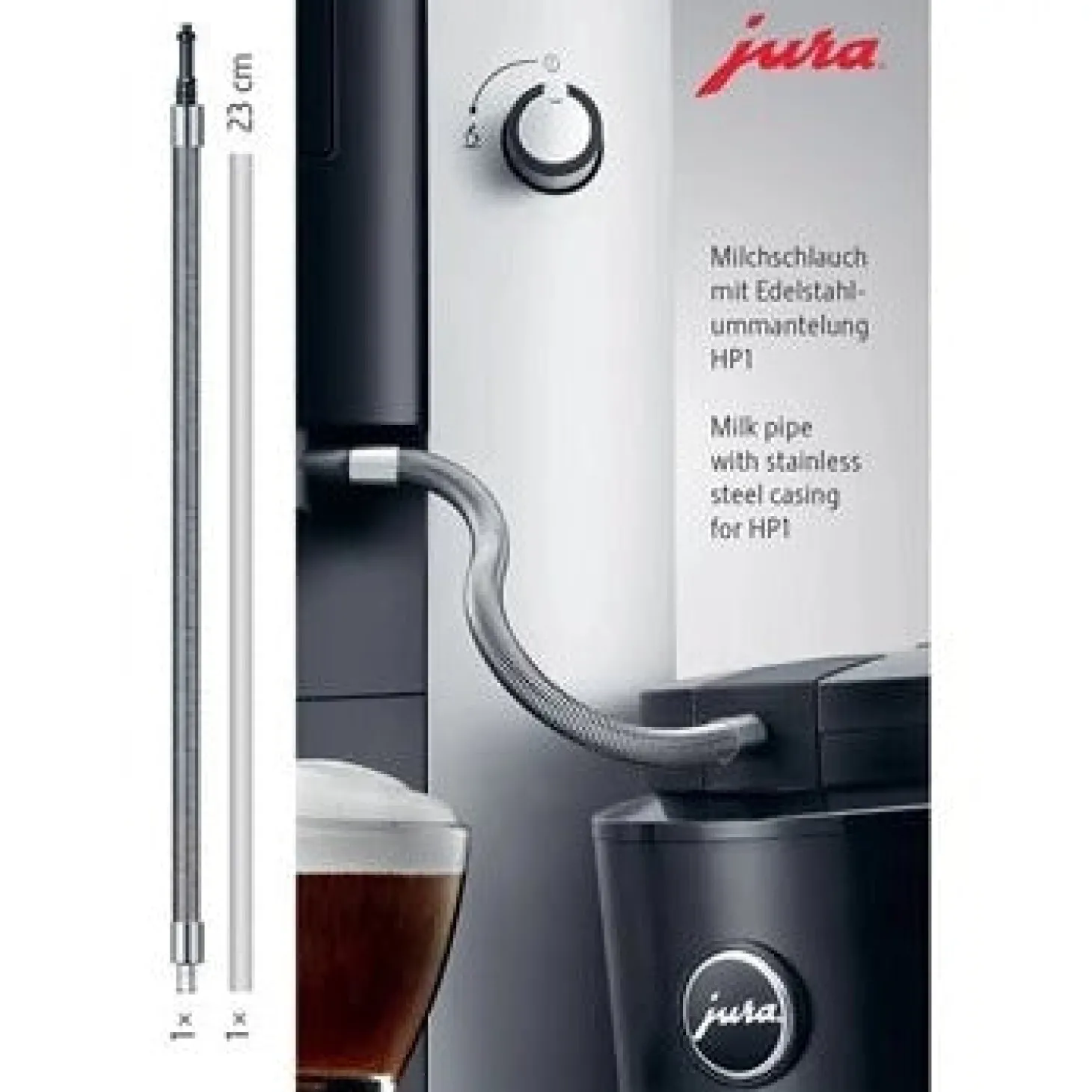 Machine Maintenance>Ma Caféine Jura | Stainless steel sheathed milk hoses - HP1