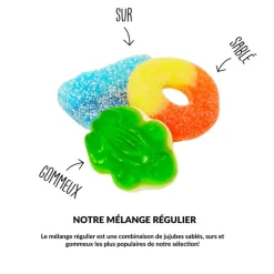 Food & Snacks|Quebec Products>Ma Caféine Kandju | Bucket of regular mix candy - 350 g