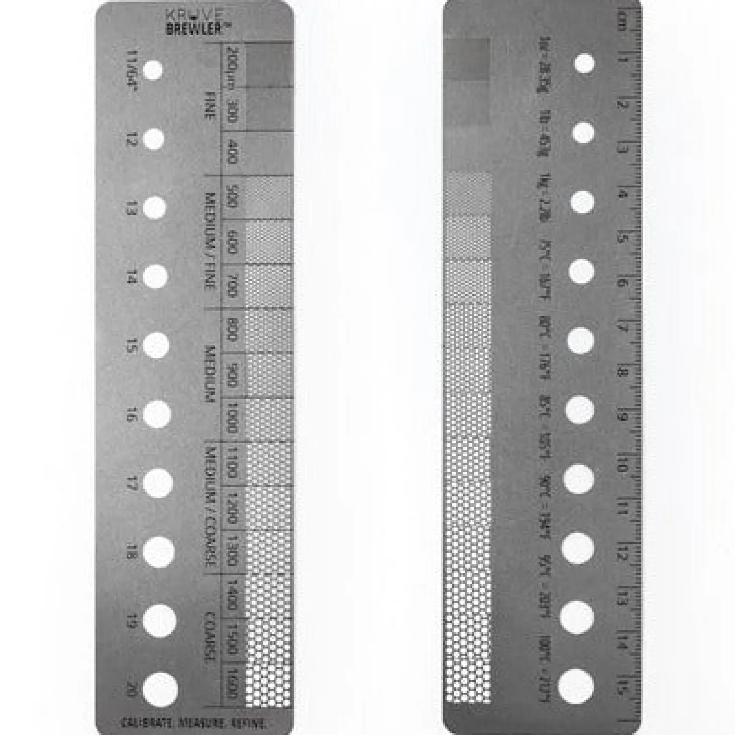 Barista Tools|Barista Tools>Ma Caféine Kruve | Brewler - Double-sided ruler for measuring grind and bean size