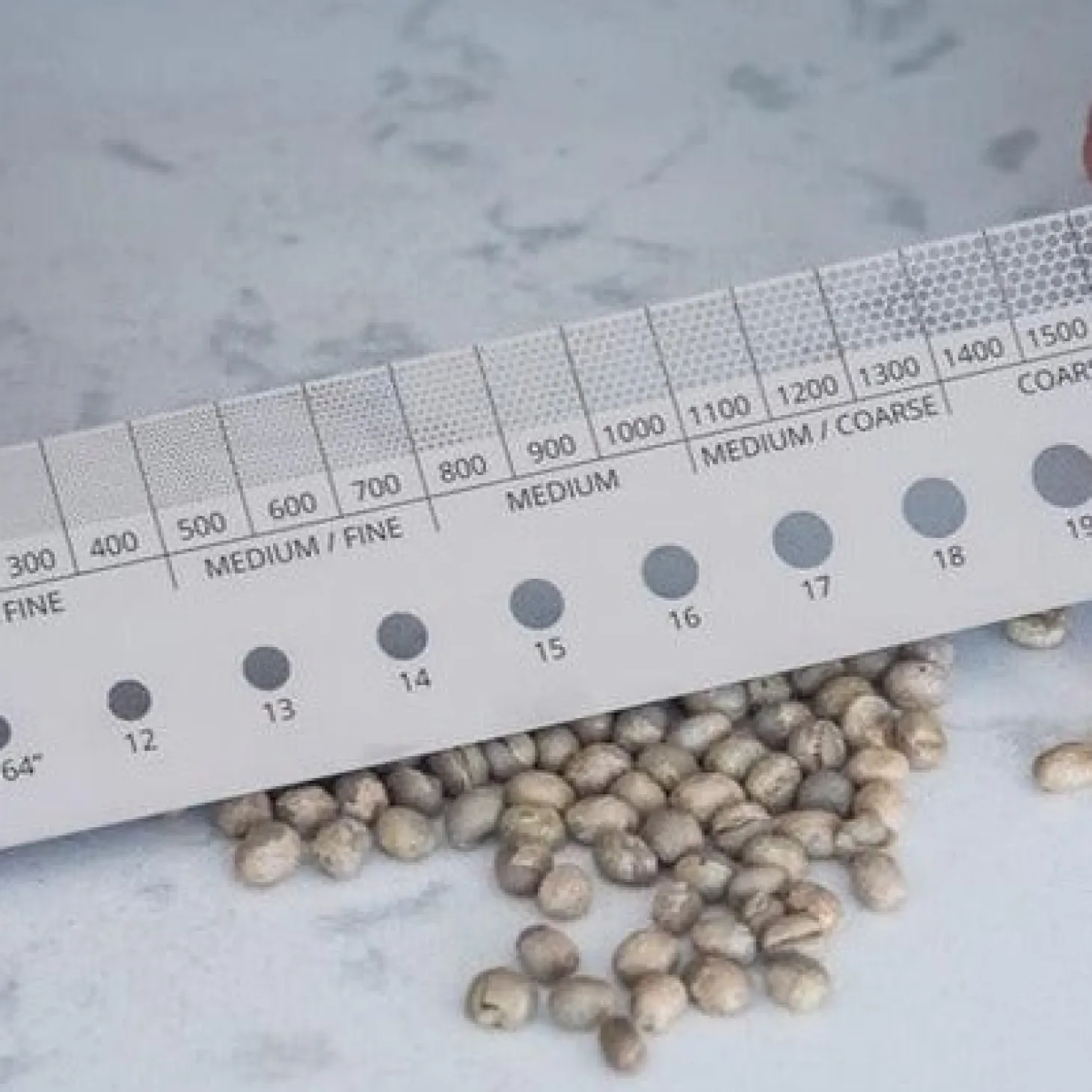 Barista Tools|Barista Tools>Ma Caféine Kruve | Brewler - Double-sided ruler for measuring grind and bean size