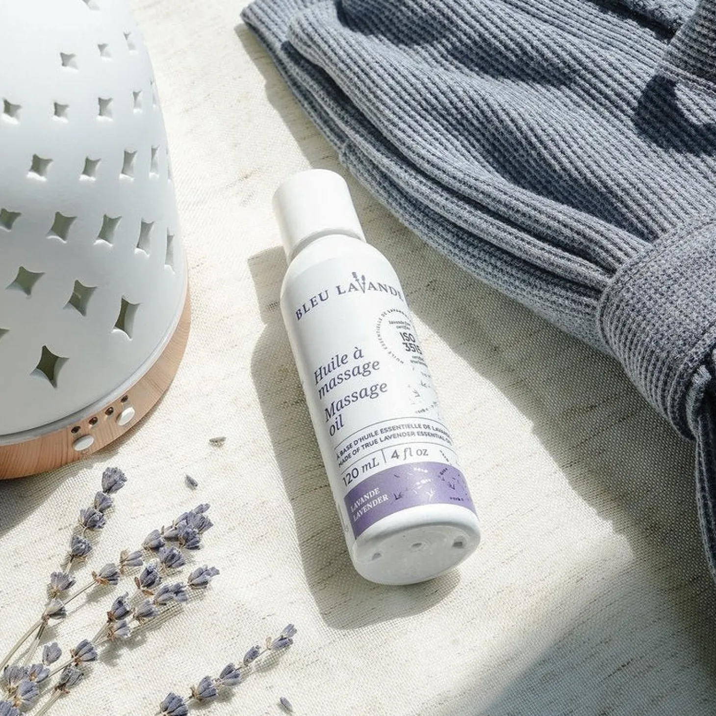 Quebec Products|Wellness Products>Ma Caféine Lavender Blue | Massage oil 120 ml
