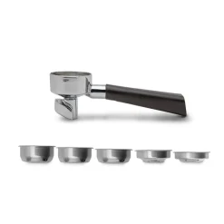 Porta-Filters|Barista Tools>Ma Caféine Lelit | 57mm filter holder assembly with 2 VIP line outputs