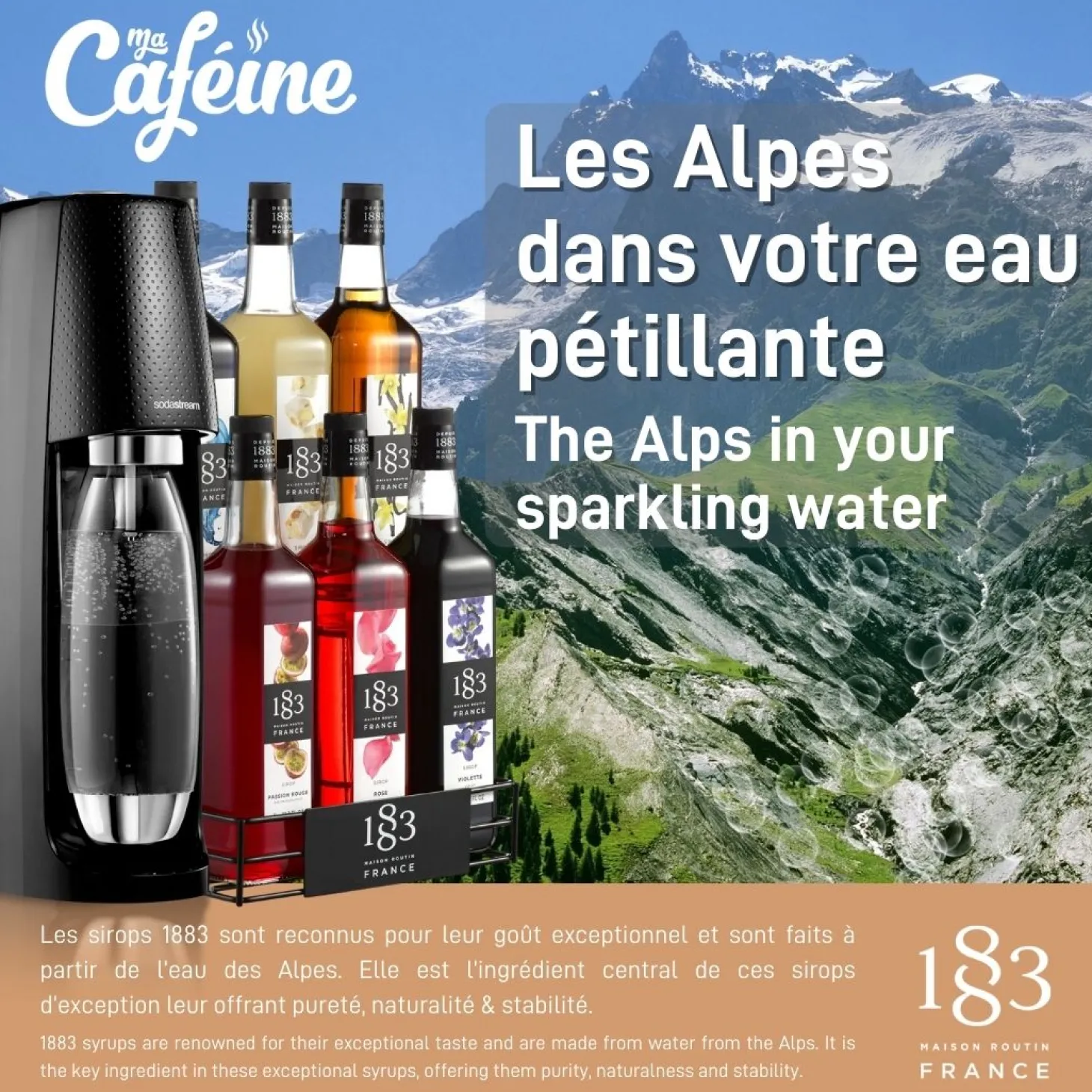 Flavored Syrups & Sauces>Ma Caféine Maison Routin 1883 | Lavender Syrup - 1 Liter