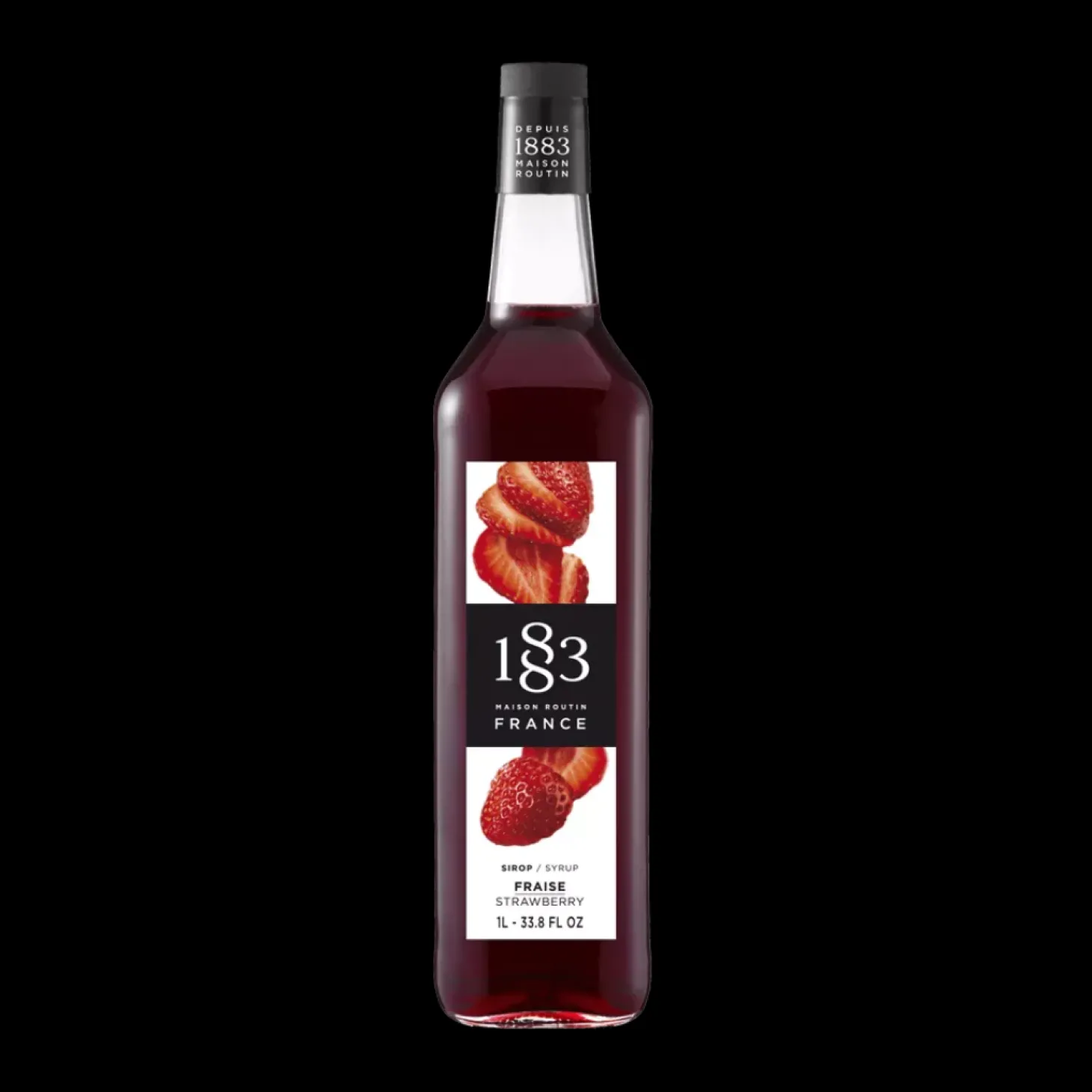 Flavored Syrups & Sauces>Ma Caféine Maison Routin 1883 | Strawberry Syrup - 1 Liter