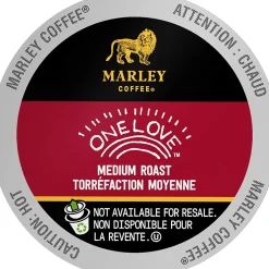 Organic Fair Trade|K-Cup Capsules>Ma Caféine Marley Coffee | One Love Fairtrade Keurig K-Cup Coffee Pods