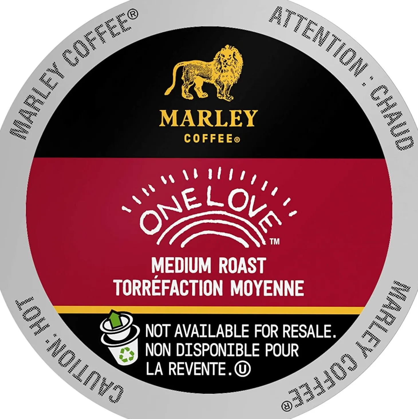 Organic Fair Trade|K-Cup Capsules>Ma Caféine Marley Coffee | One Love Fairtrade Keurig K-Cup Coffee Pods