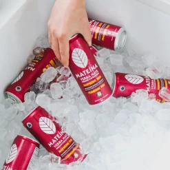 Ready-To-Drink Beverages|Quebec Products>Ma Caféine Mateina | Organic Raspberry & Yuzu Energizing Sparkling Infusion