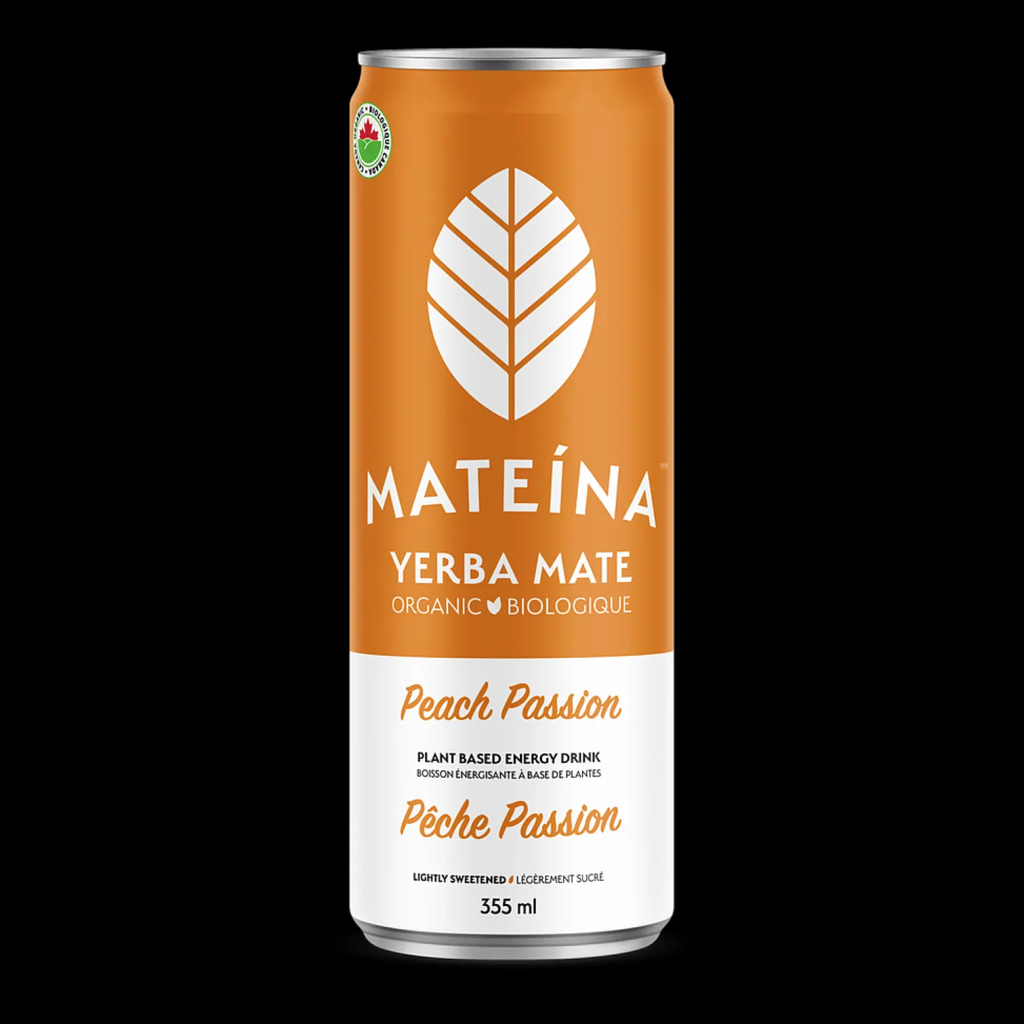 Ready-To-Drink Beverages|Quebec Products>Ma Caféine Mateina | Passion Peach Organic Energizing Infusion