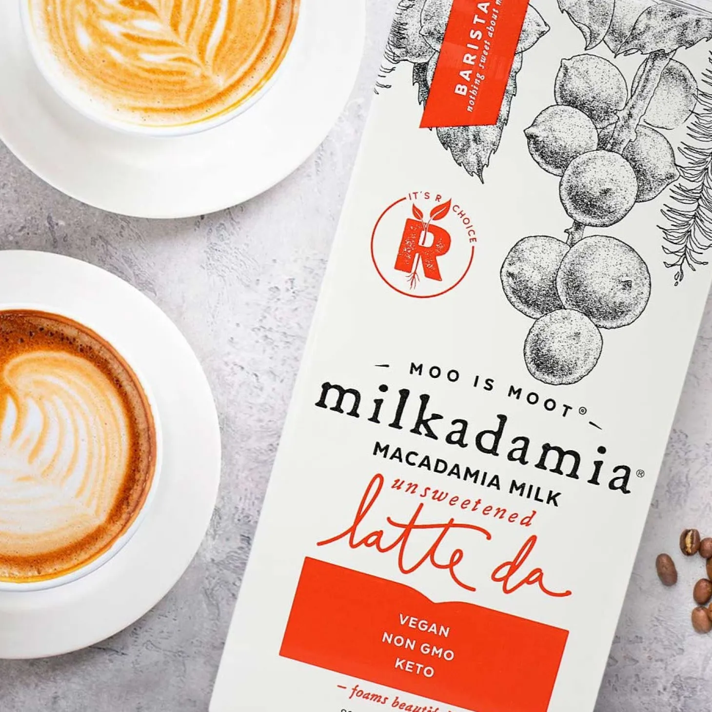 Milk, Plant-Based Drinks & Infused Chai>Ma Caféine Milkadamia | Macadamia Latte da Barista Drink UNSWEETENED