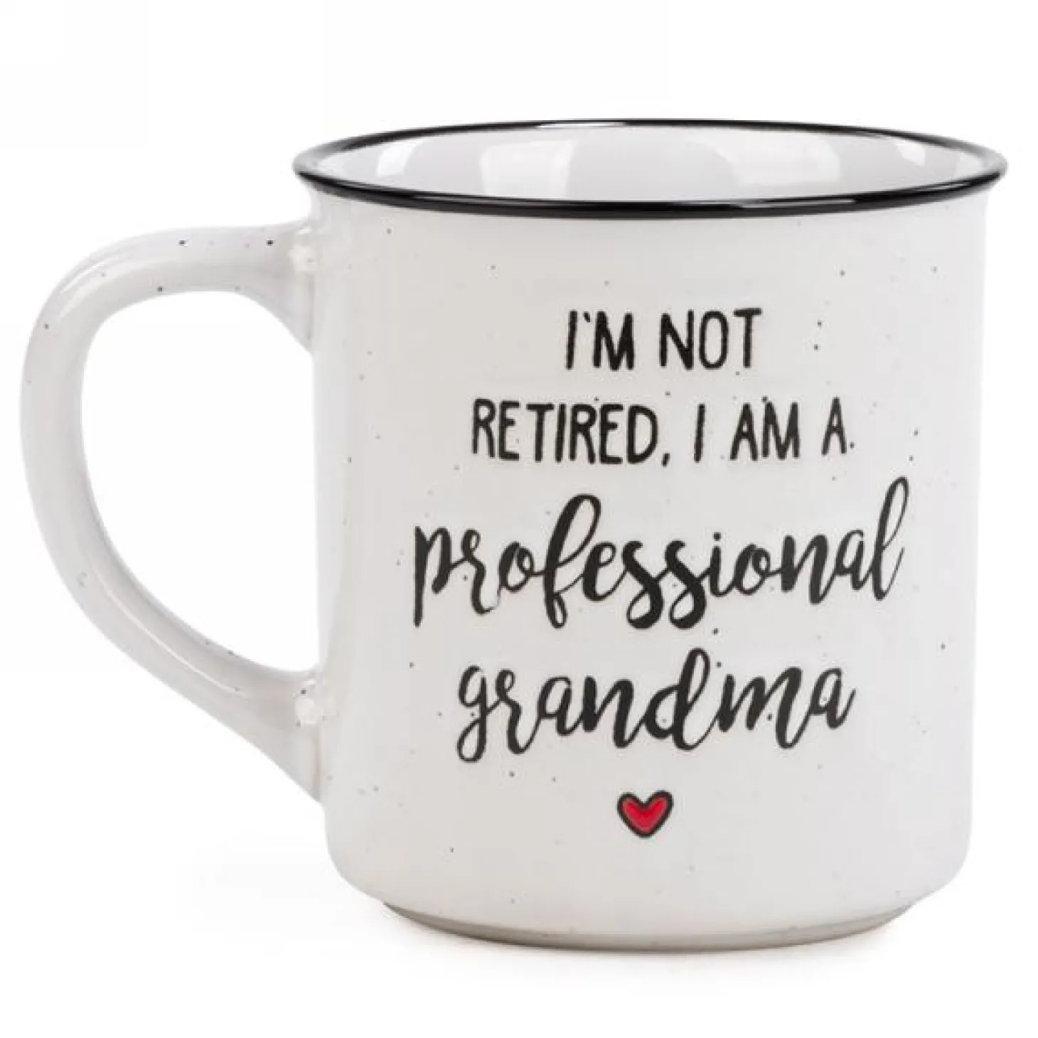 Ceramic Mugs|Message Mugs>Ma Caféine Mug I'm not retired, I'm a professional grandmother