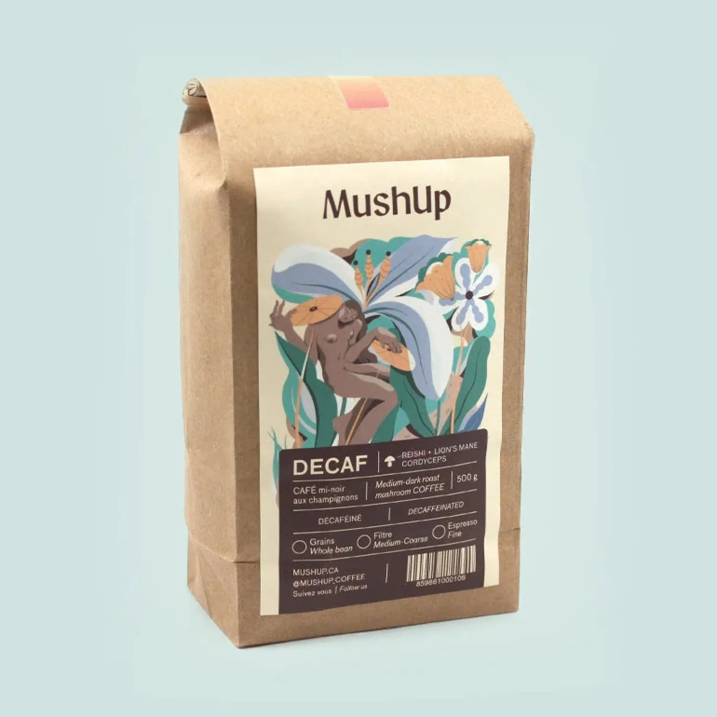 Mushup|Organic Fair Trade>Ma Caféine MushUp | Organic decaf - 500 gr bag