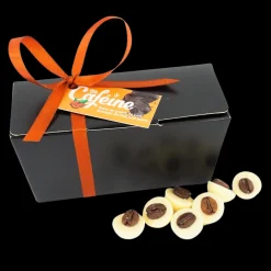 Food & Snacks|Quebec Products>Ma Caféine My Caffeine | Box of WHITE chocolate coated coffee beans 100gr