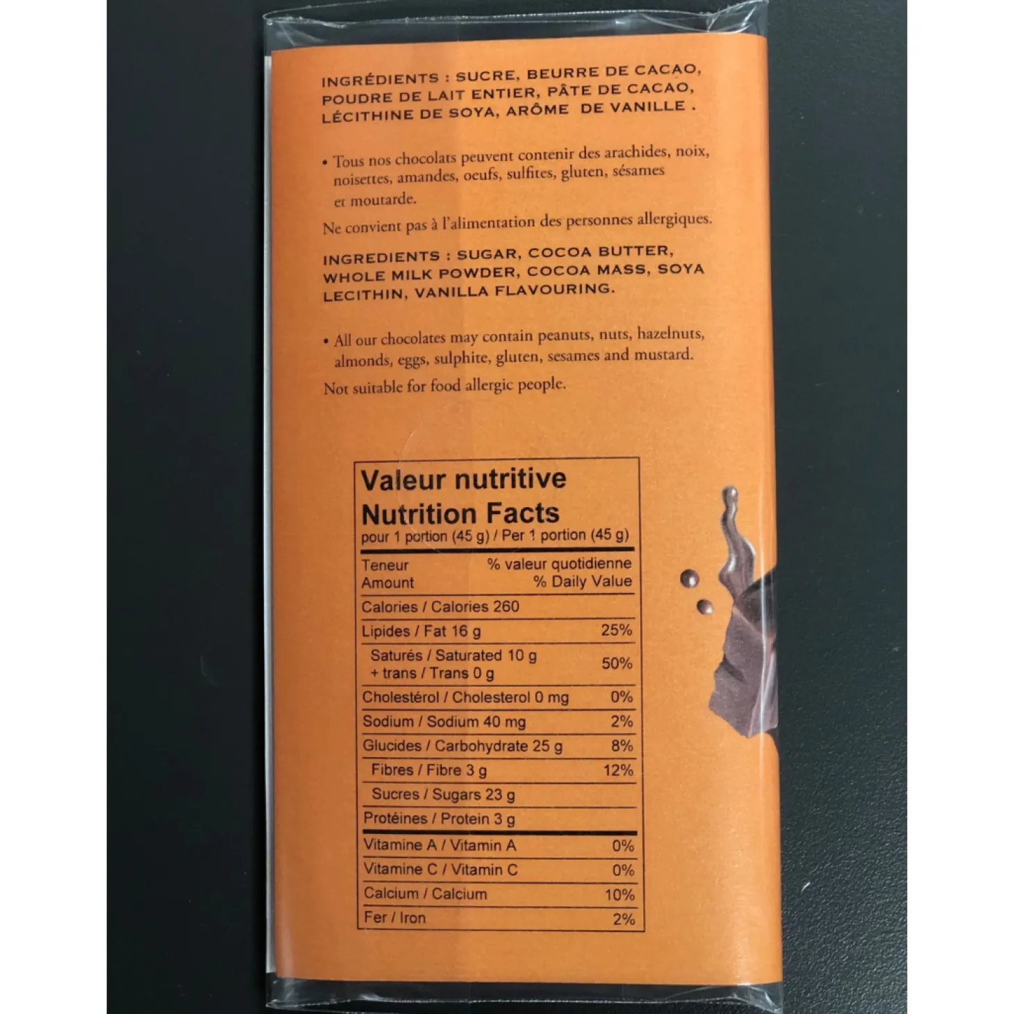 Food & Snacks|Quebec Products>Ma Caféine My Caffeine | Milk Chocolate Bar