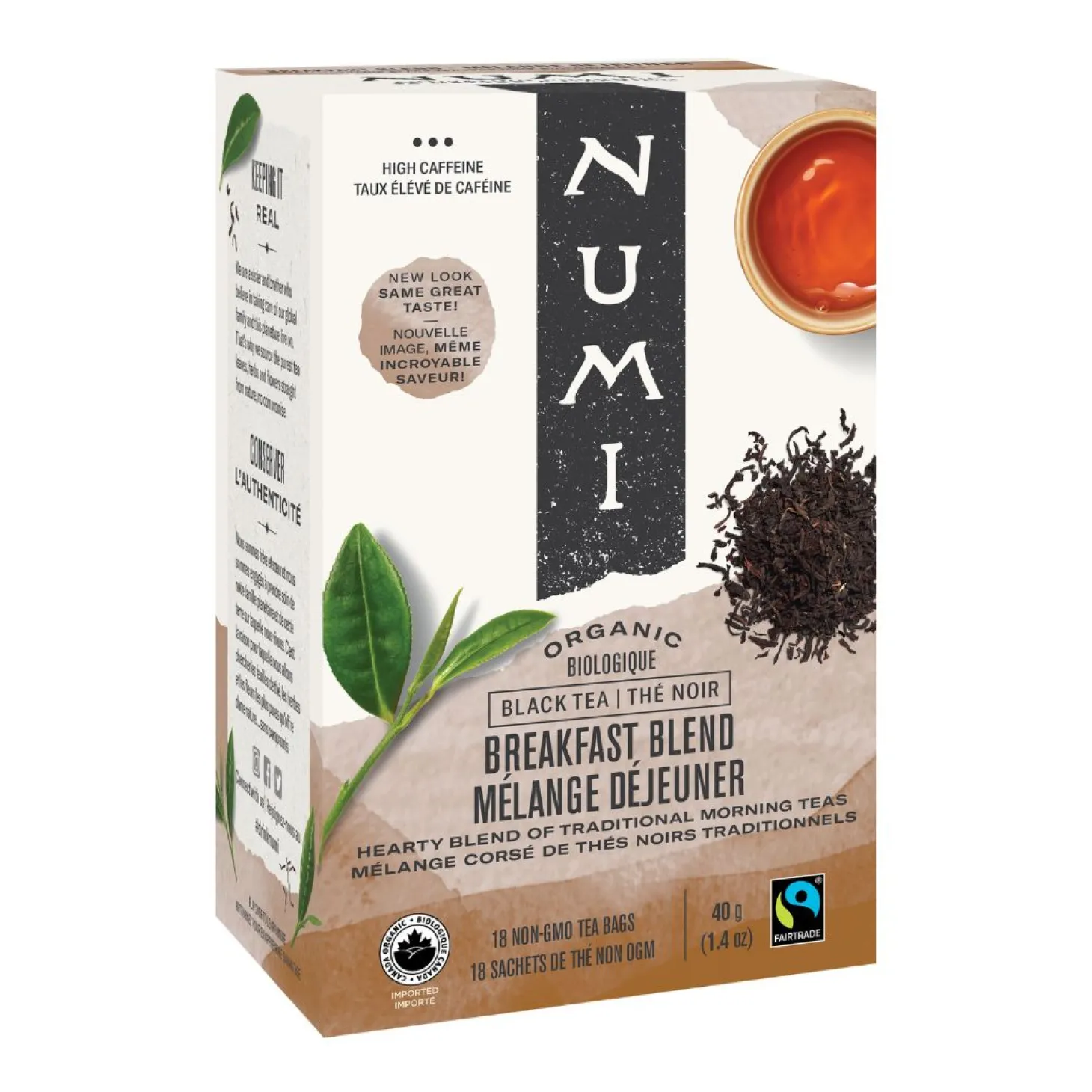 Black Teas|In Bag>Ma Caféine Numi | Organic breakfast mix 18 sachets