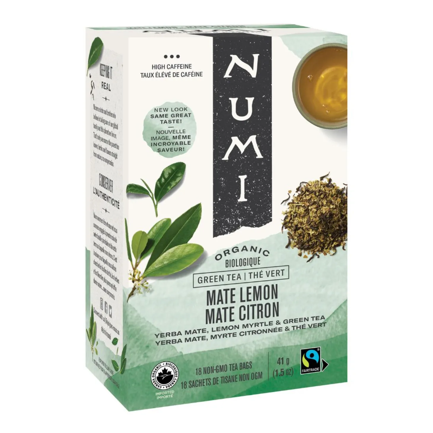 In Bag>Ma Caféine Numi | Organic Yerba Mate Lemon 18 sachets