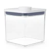 Preservation|Preservation>Ma Caféine OXO | Large short square container white lid POP 2.0 - 2.6 Liters